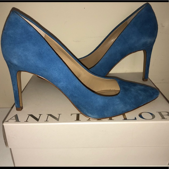 Ann Taylor Shoes - FINAL MARKDOWN!! Ann Taylor Blue Suede Pumps